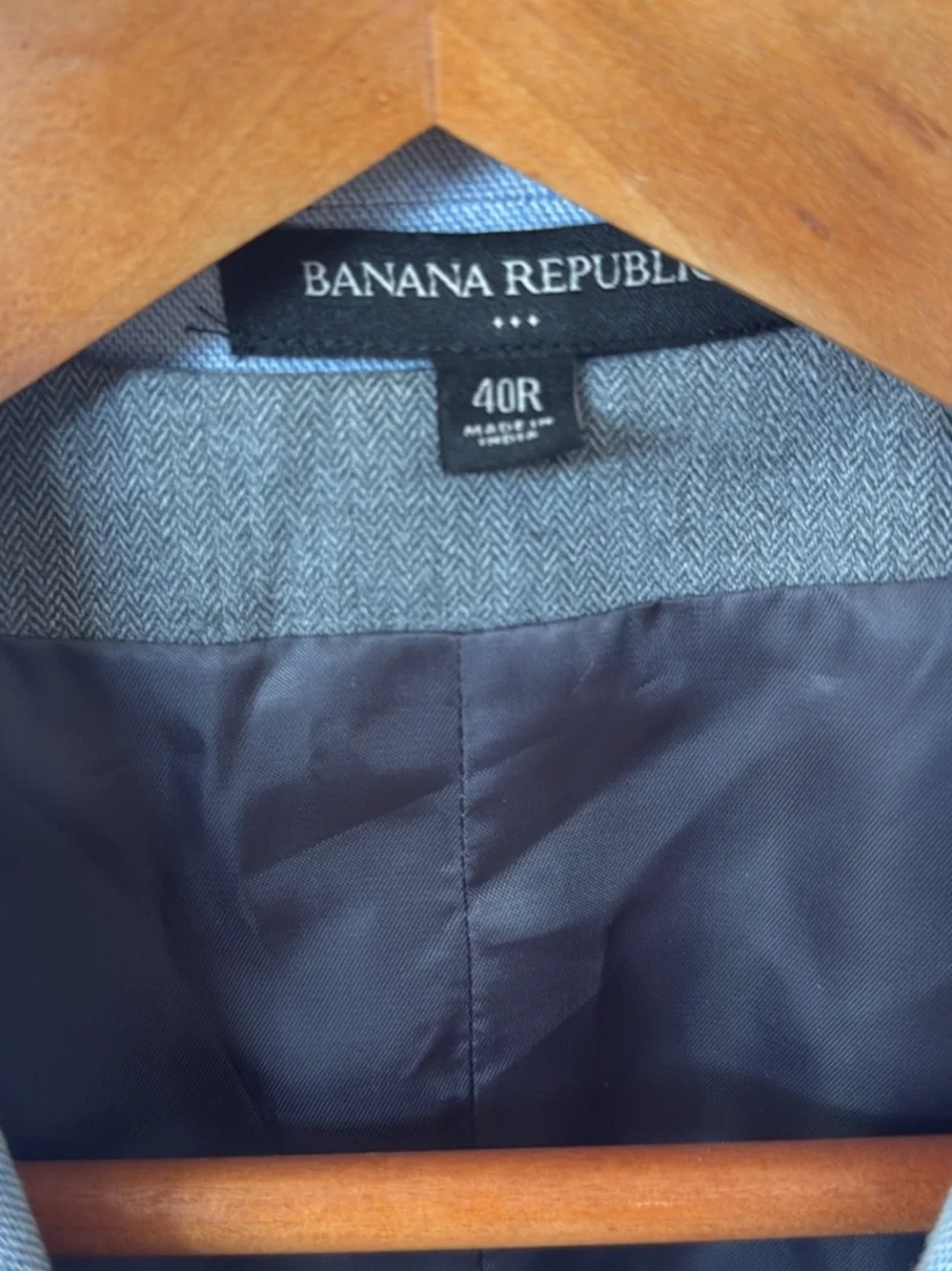 Banana Republic Light Blue Two-Button Sport Coat